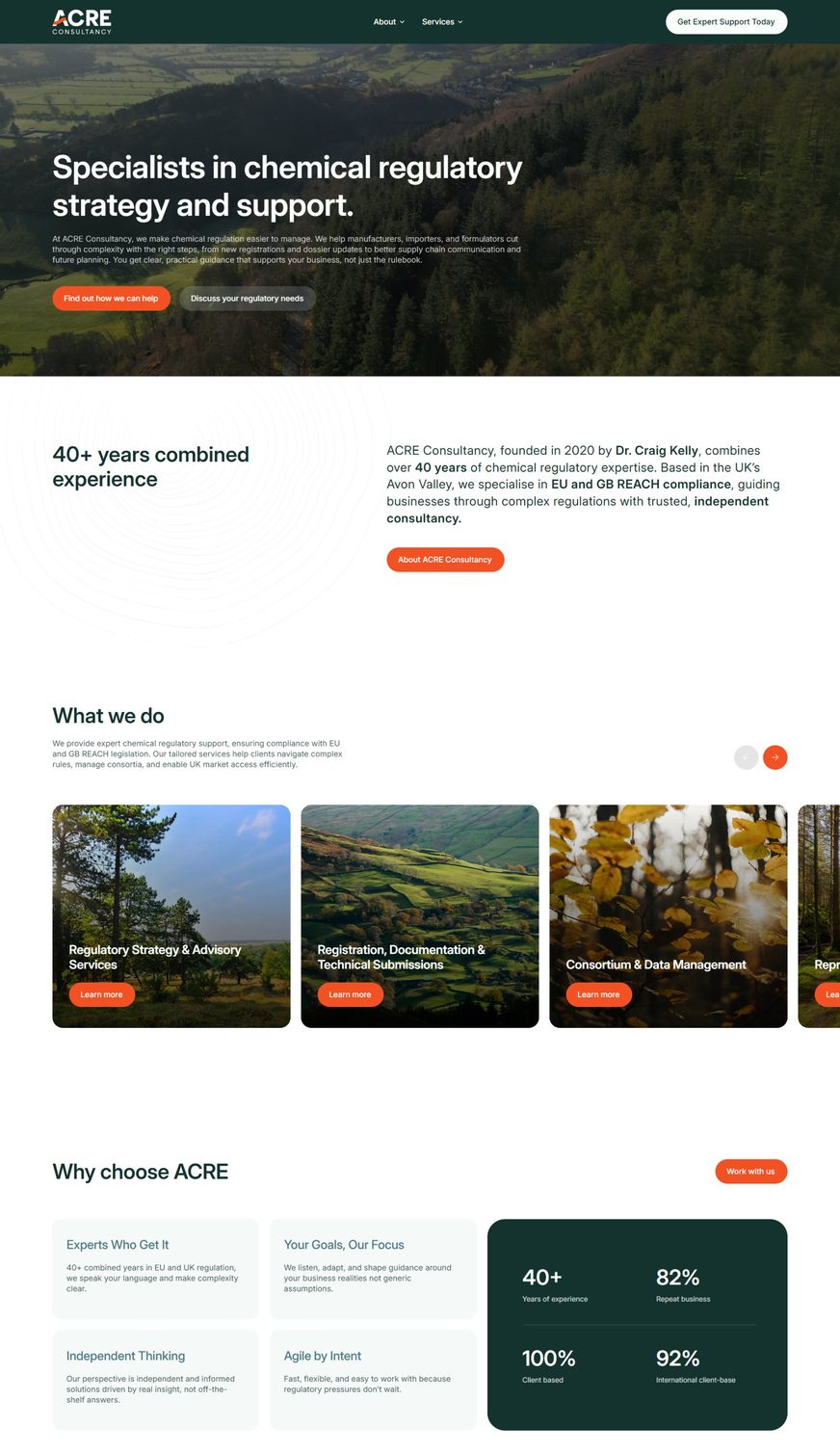 ACRE Consultancy homepage
