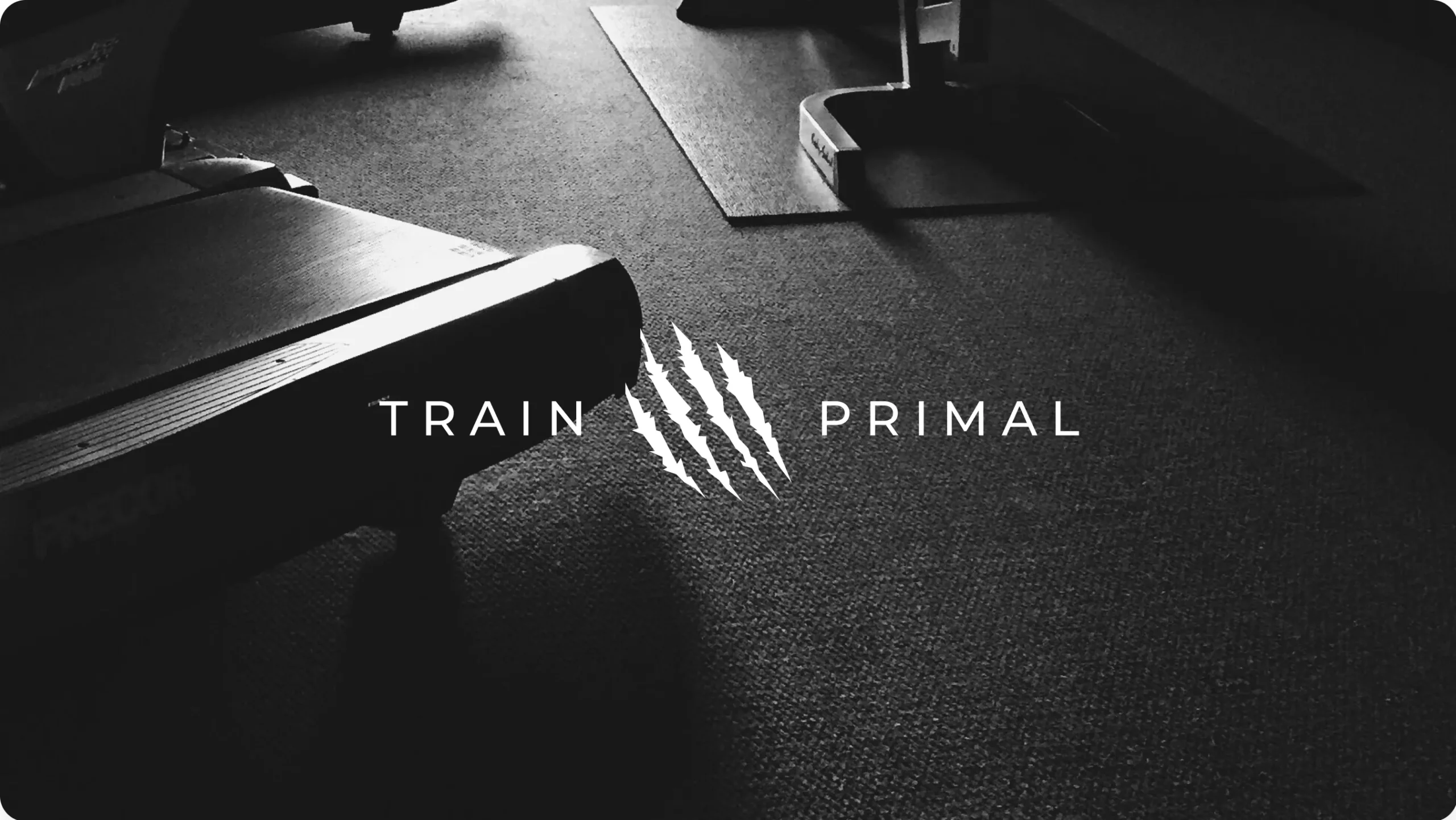 Train Primal branding hero banner by First Rate Marketing