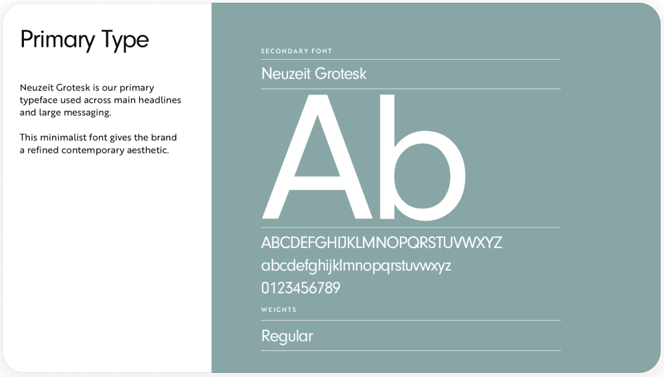 BGI brand guidelines card