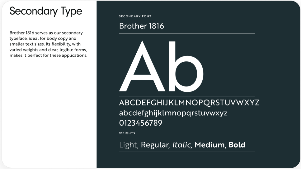 BGI brand guidelines card
