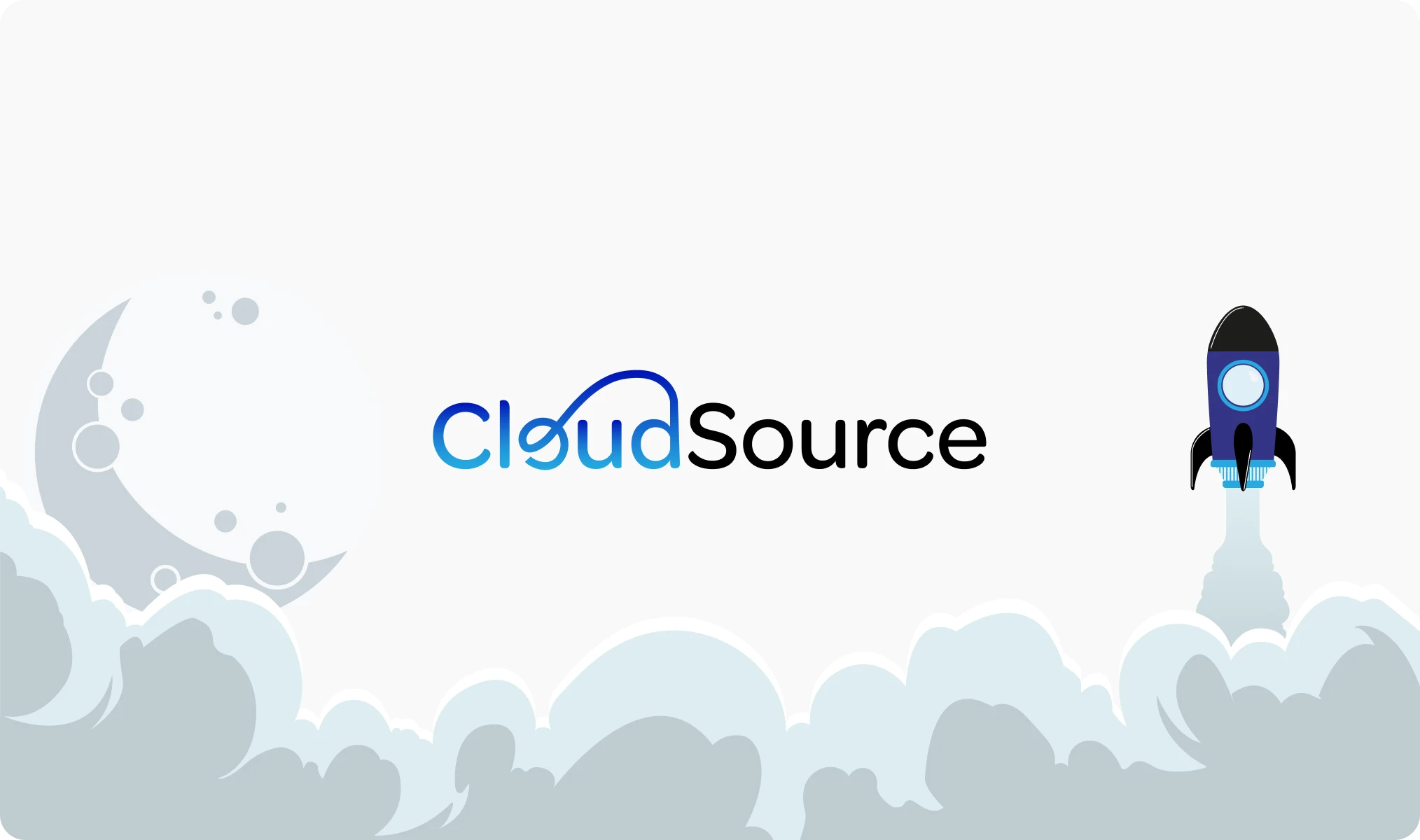 CloudSource Recruitment logo featured on screen by First Rate Marketing