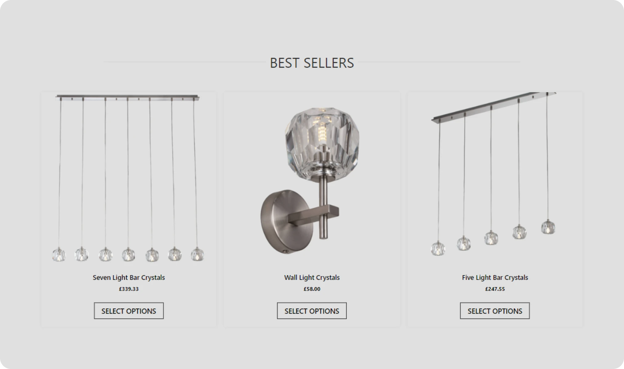 Desktop mockup of the Hyperion Lighting website design by First Rate Marketing
