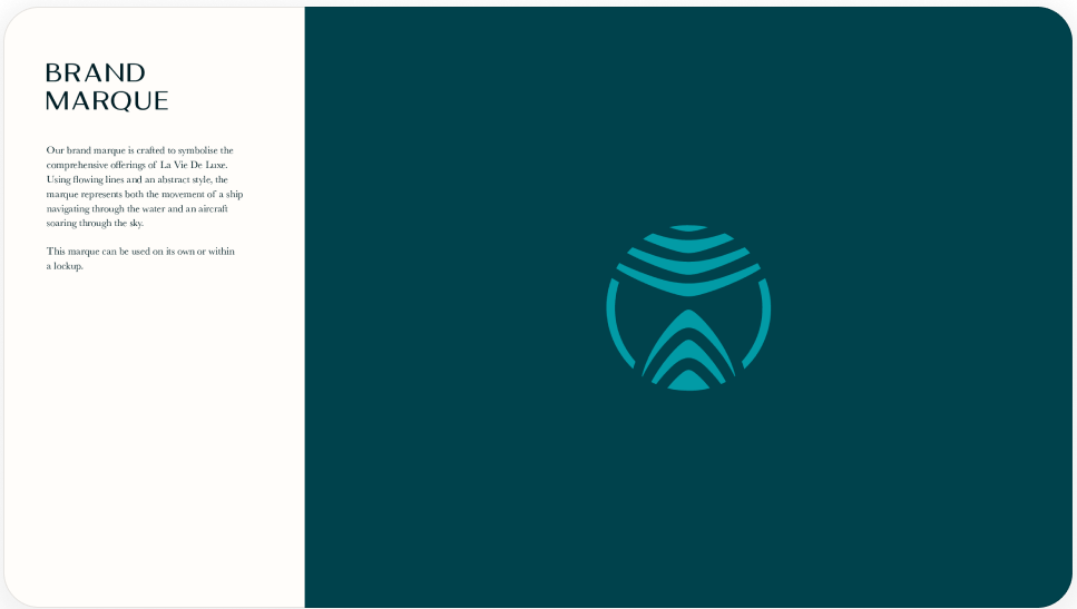La Vie De Luxe brand guidelines by First Rate Marketing