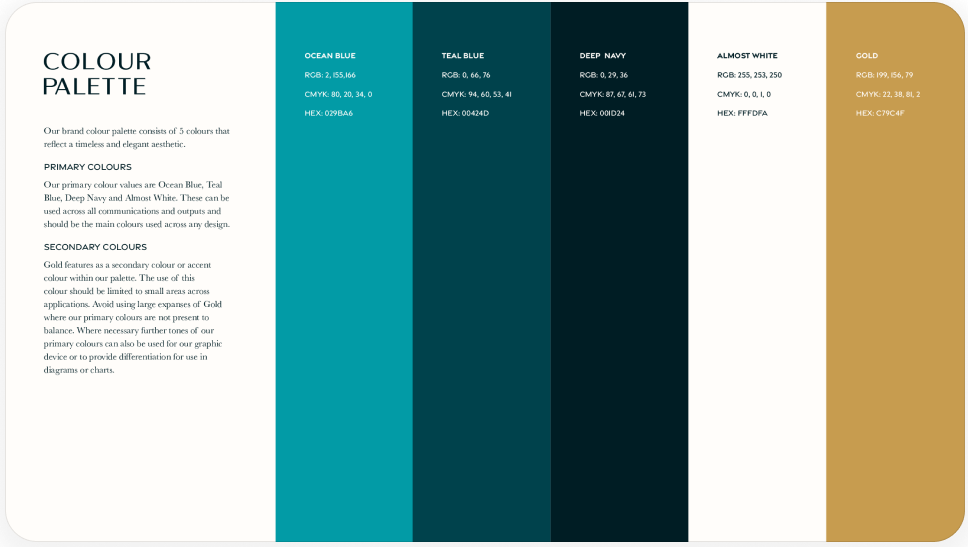 La Vie De Luxe brand guidelines by First Rate Marketing