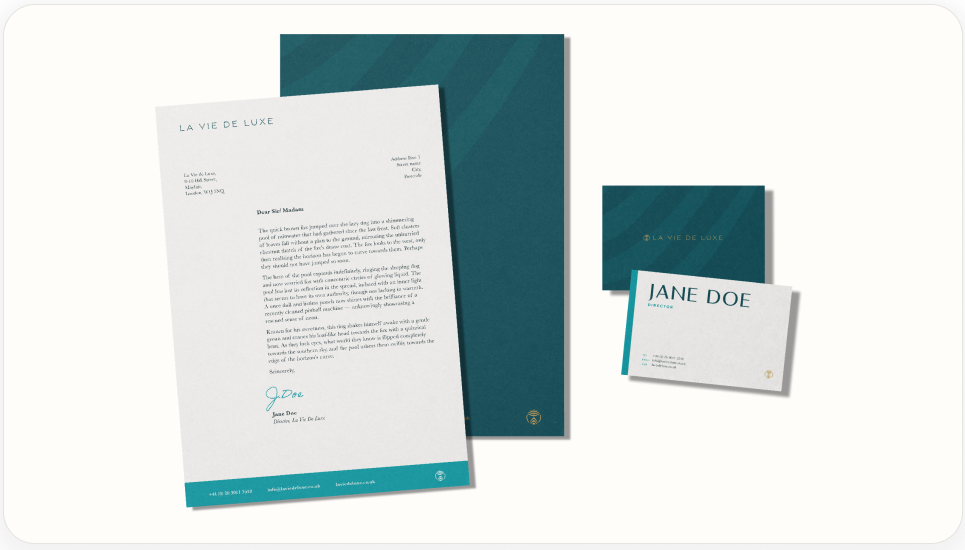 La Vie De Luxe brand guidelines by First Rate Marketing