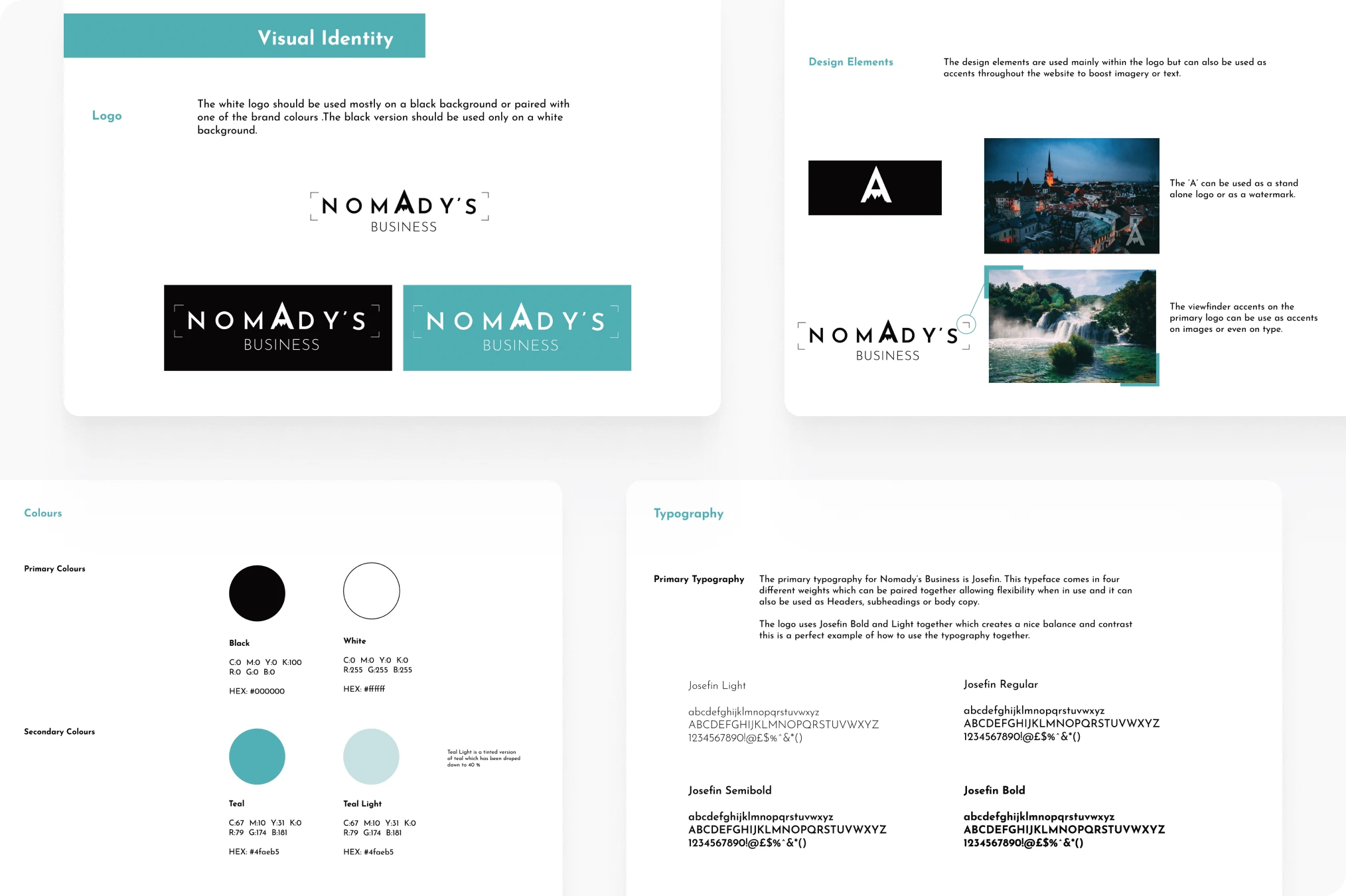 Nomady's website design detail view