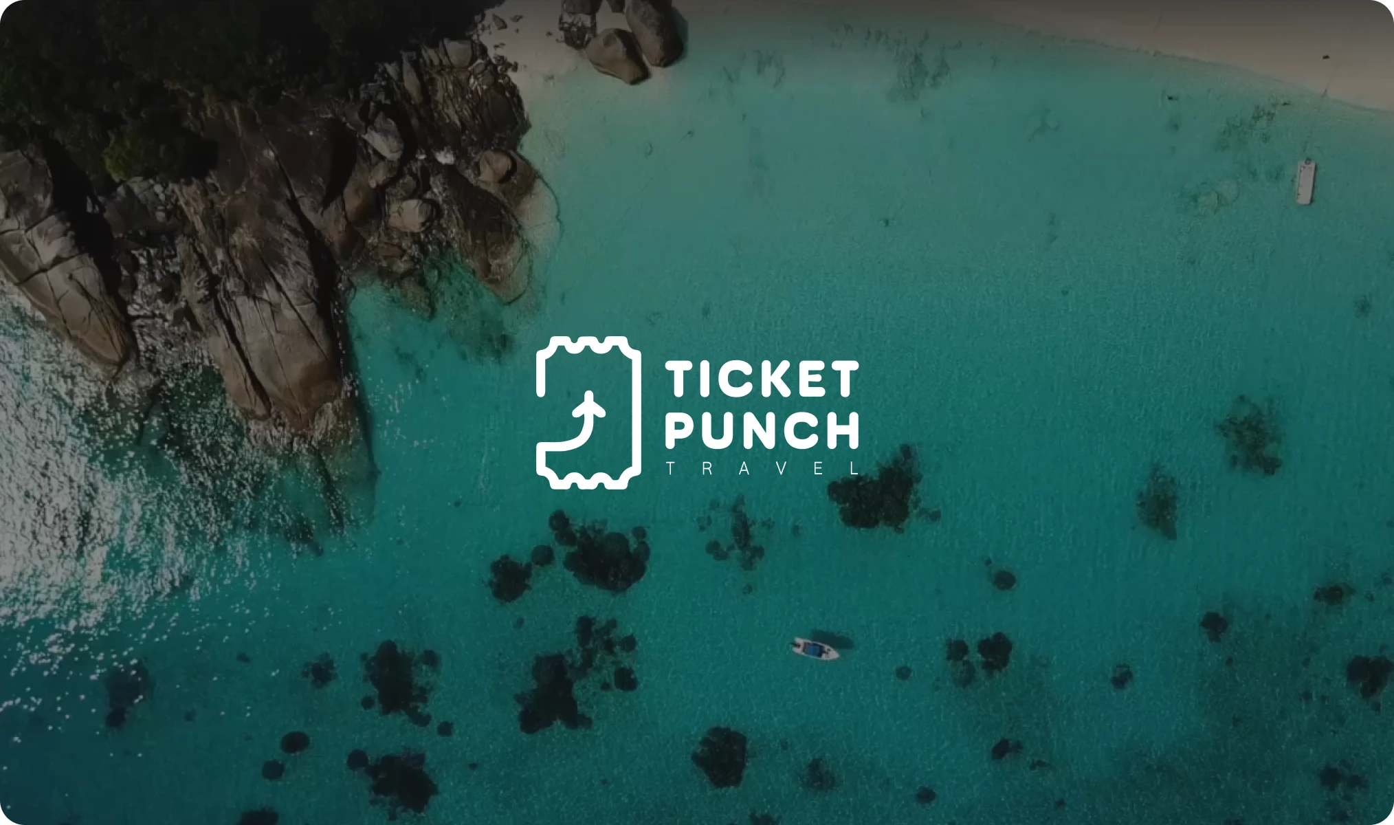 Ticket Punch Travel logo featured on the website by First Rate Marketing