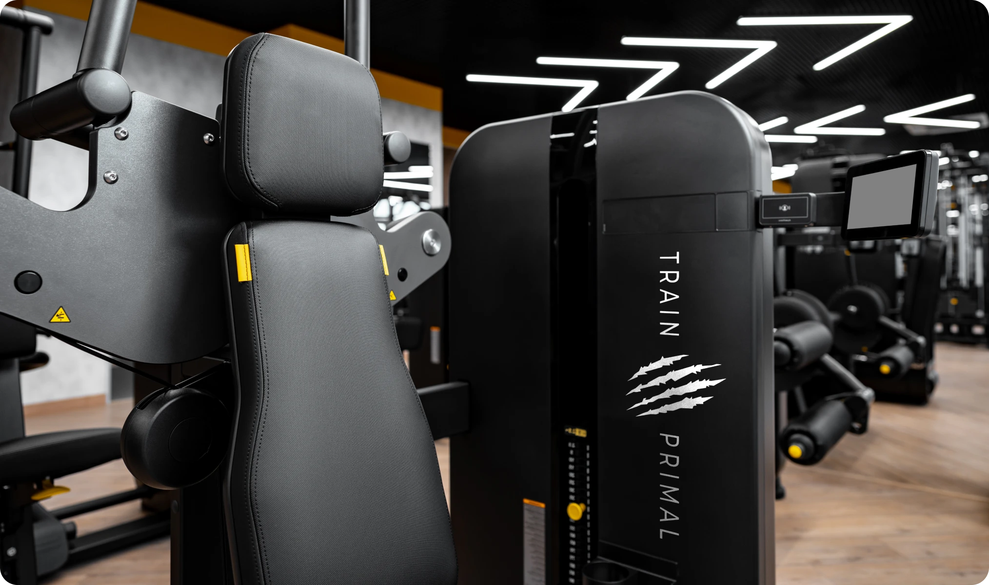 Train Primal branding shown on a desktop screen by First Rate Marketing
