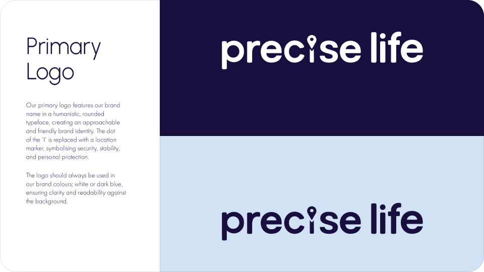 Precise Life brand guidelines by First Rate Marketing